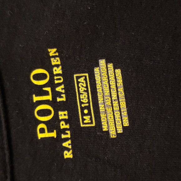 Pull over long sleeve black Ralph  Lauren top medium in size - Picture 8 of 9